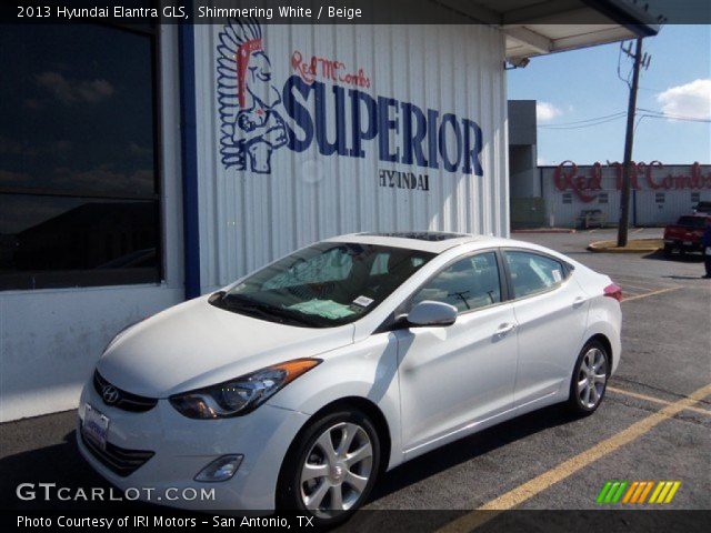 2013 Hyundai Elantra GLS in Shimmering White