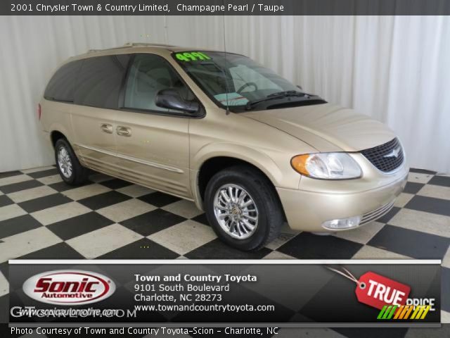 2001 Chrysler Town & Country Limited in Champagne Pearl
