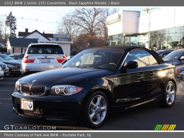 2012 BMW 1 Series 135i Convertible in Black Sapphire Metallic