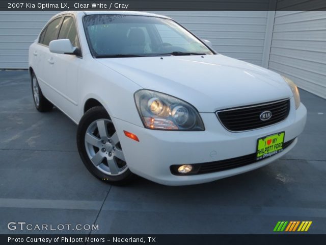 2007 Kia Optima LX in Clear White