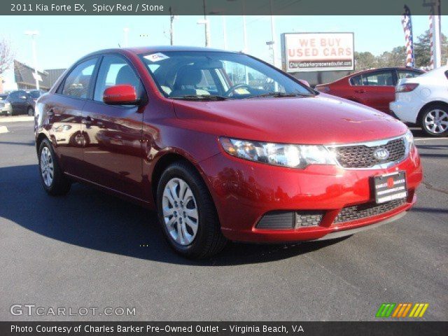 2011 Kia Forte EX in Spicy Red