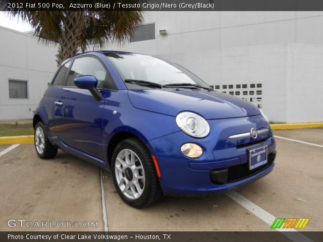 2012 Fiat 500 Pop in Azzurro (Blue)