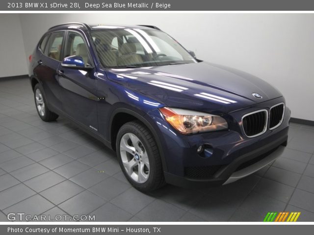 2013 BMW X1 sDrive 28i in Deep Sea Blue Metallic