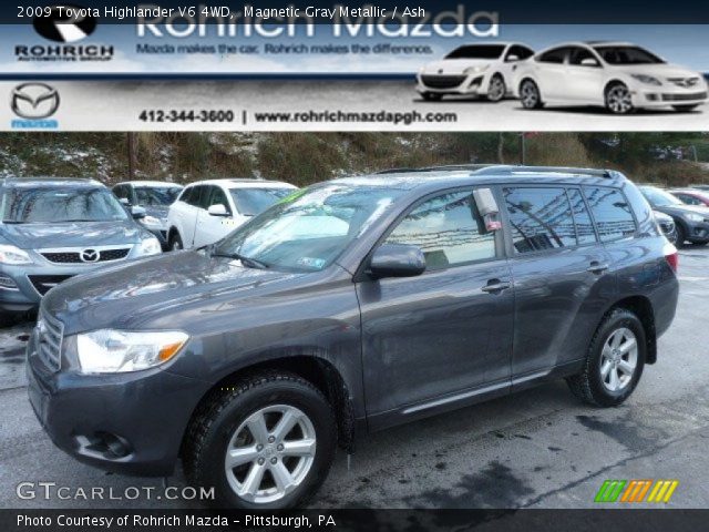 2009 Toyota Highlander V6 4WD in Magnetic Gray Metallic