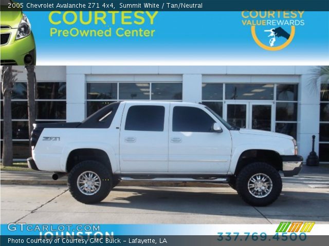 2005 Chevrolet Avalanche Z71 4x4 in Summit White