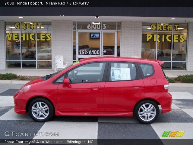 2008 Honda fit sport red #3