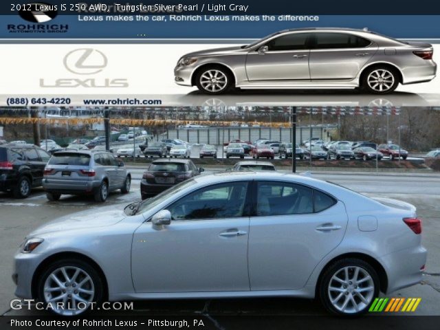 2012 Lexus IS 250 AWD in Tungsten Silver Pearl