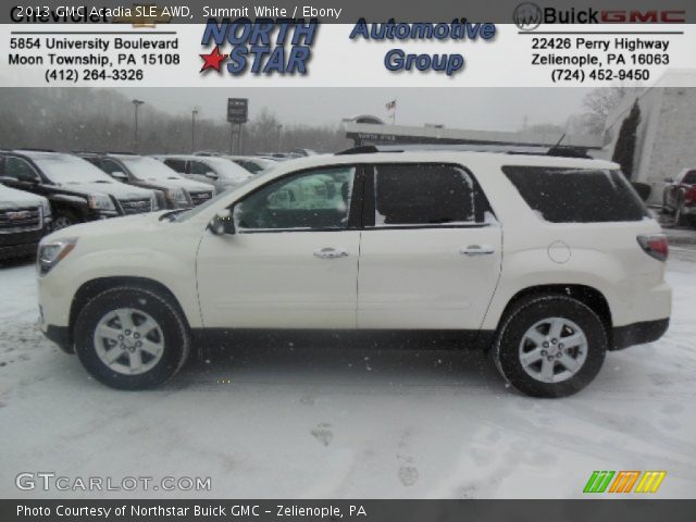 2013 GMC Acadia SLE AWD in Summit White