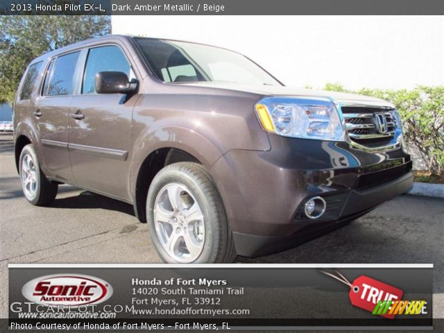 2013 Honda Pilot EX-L in Dark Amber Metallic