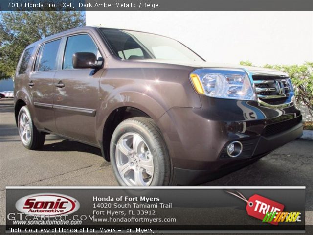 2013 Honda Pilot EX-L in Dark Amber Metallic