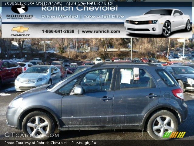 2008 Suzuki SX4 Crossover AWD in Azure Grey Metallic