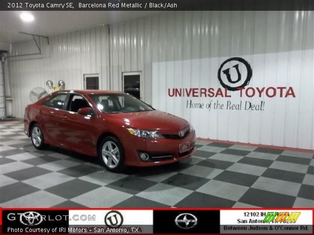 2012 Toyota Camry SE in Barcelona Red Metallic