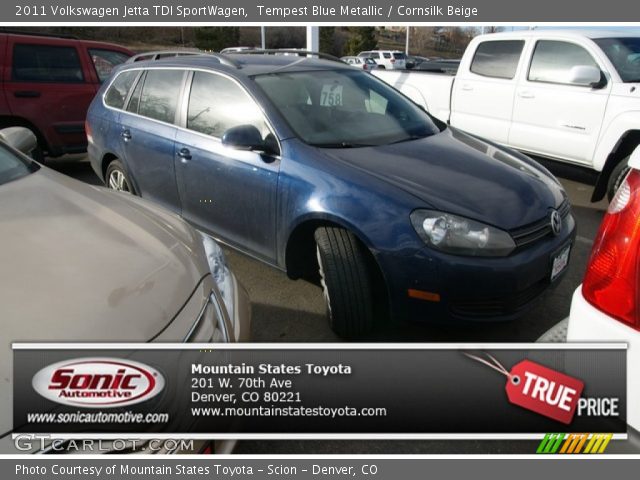2011 Volkswagen Jetta TDI SportWagen in Tempest Blue Metallic