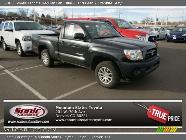 2008 Toyota Tacoma Regular Cab in Black Sand Pearl