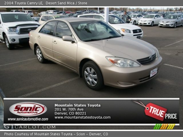 2004 Toyota Camry LE in Desert Sand Mica