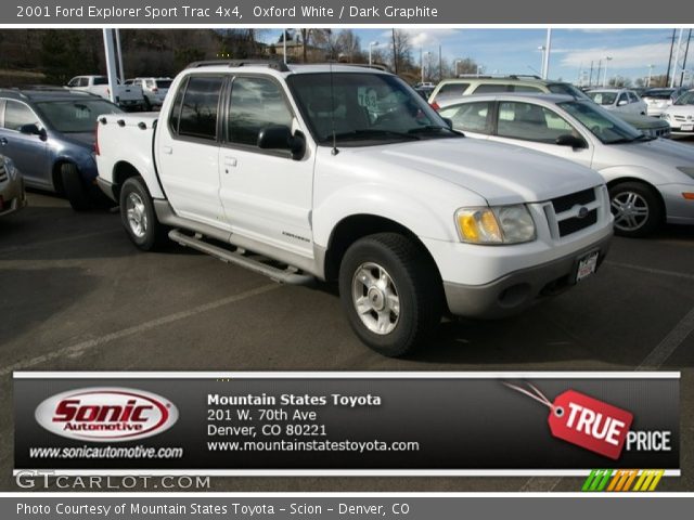 2001 Ford Explorer Sport Trac 4x4 in Oxford White