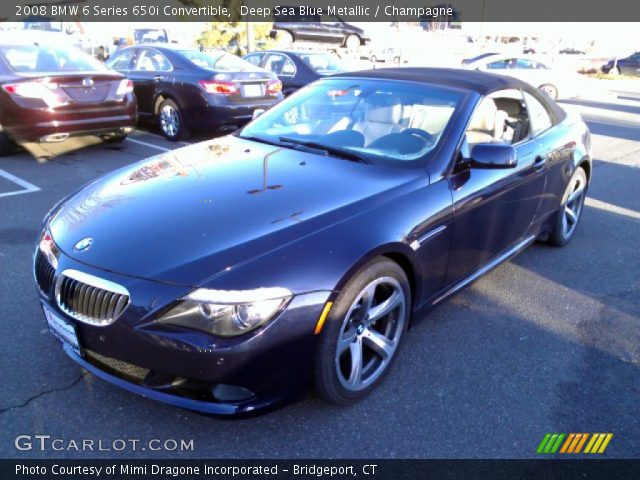 2008 BMW 6 Series 650i Convertible in Deep Sea Blue Metallic