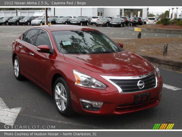 2013 Nissan altima sl cayenne red #2