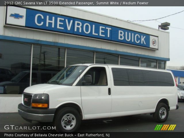 2012 GMC Savana Van LT 3500 Extended Passenger in Summit White