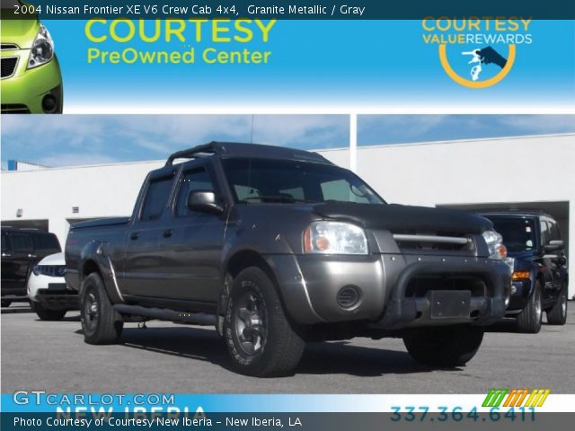 2004 Nissan Frontier XE V6 Crew Cab 4x4 in Granite Metallic