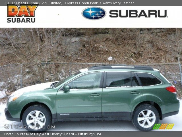 2013 Subaru Outback 2.5i Limited in Cypress Green Pearl