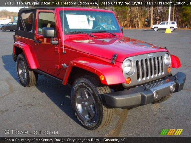 2013 Jeep Wrangler Oscar Mike Freedom Edition 4x4 in Deep Cherry Red Crystal Pearl