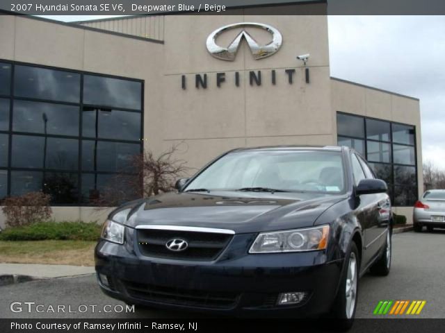 2007 Hyundai Sonata SE V6 in Deepwater Blue
