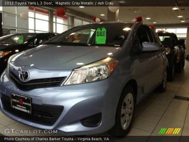 2012 Toyota Yaris L 3 Door in Magnetic Gray Metallic