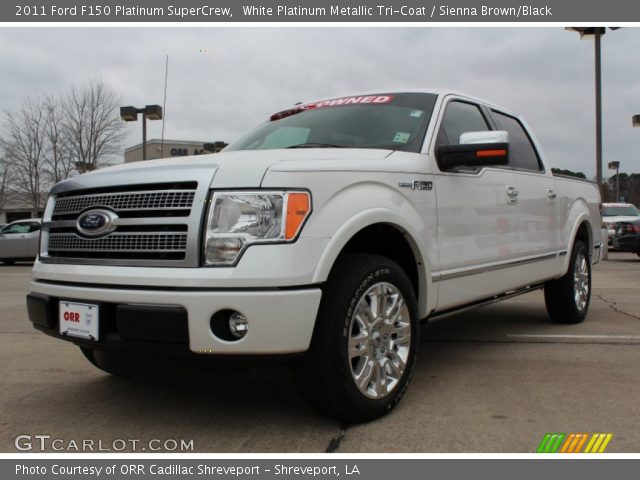 2011 Ford F150 Platinum SuperCrew in White Platinum Metallic Tri-Coat