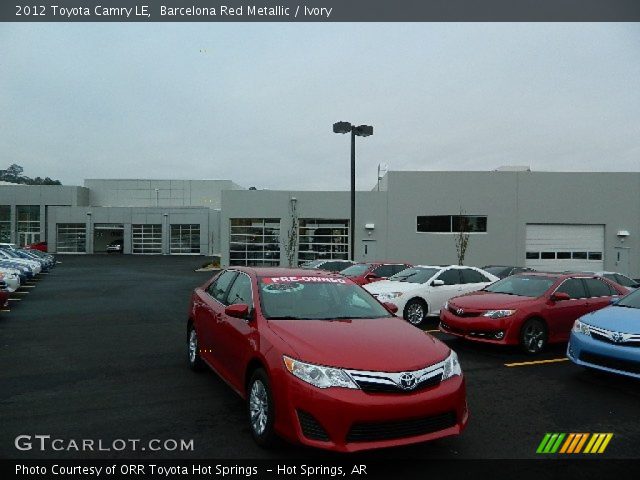 2012 Toyota Camry LE in Barcelona Red Metallic