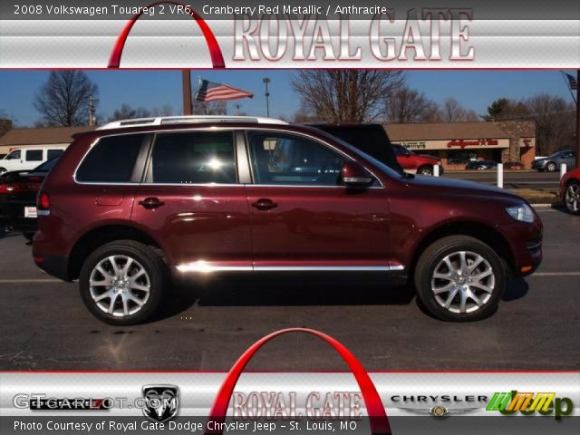 2008 Volkswagen Touareg 2 VR6 in Cranberry Red Metallic