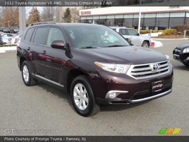 2012 Toyota Highlander V6 4WD in Sizzling Crimson Mica