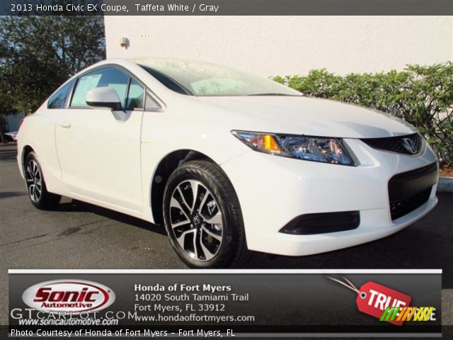 2013 Honda Civic EX Coupe in Taffeta White