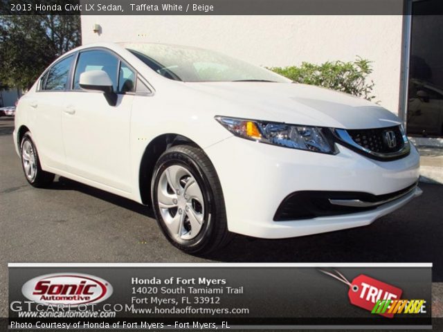 2013 Honda Civic LX Sedan in Taffeta White