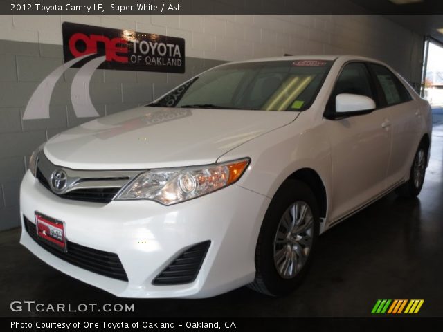 2012 Toyota Camry LE in Super White