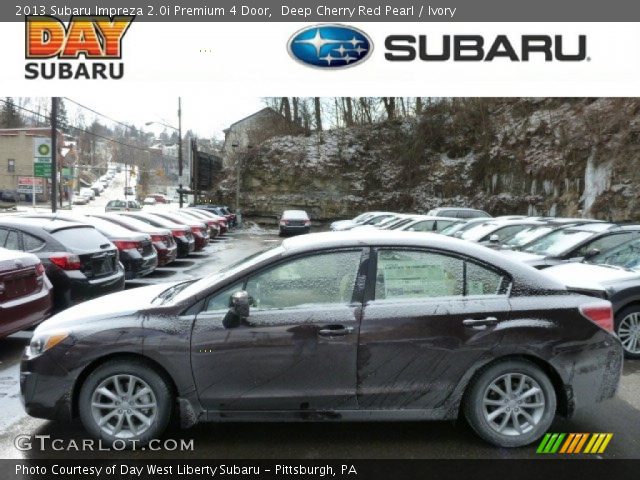 2013 Subaru Impreza 2.0i Premium 4 Door in Deep Cherry Red Pearl