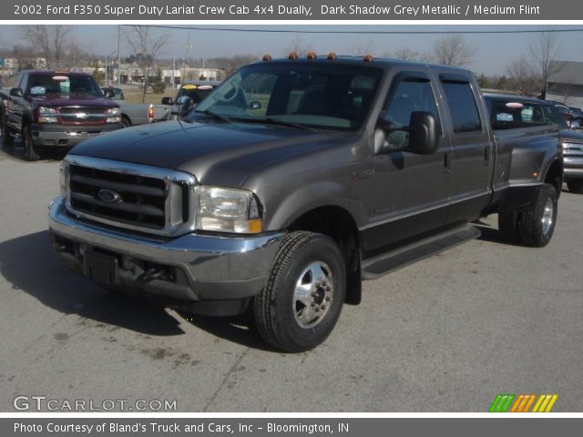2002 Ford F350 Super Duty Lariat Crew Cab 4x4 Dually in Dark Shadow Grey Metallic