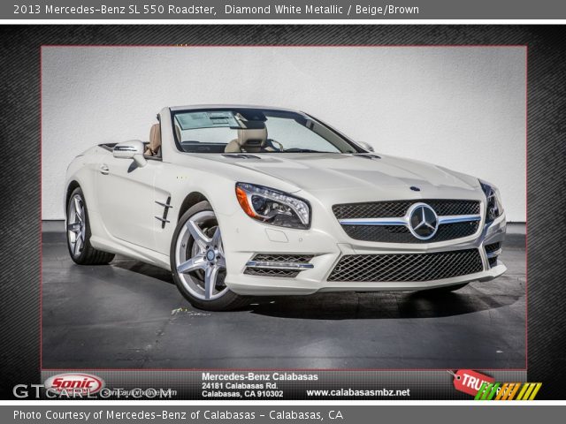 2013 Mercedes-Benz SL 550 Roadster in Diamond White Metallic