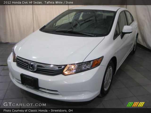 2012 Honda Civic HF Sedan in Taffeta White