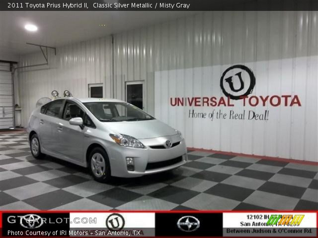 2011 Toyota Prius Hybrid II in Classic Silver Metallic
