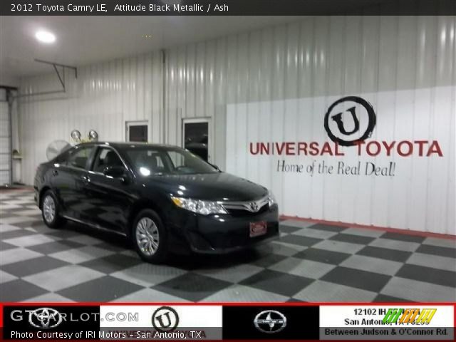 2012 Toyota Camry LE in Attitude Black Metallic