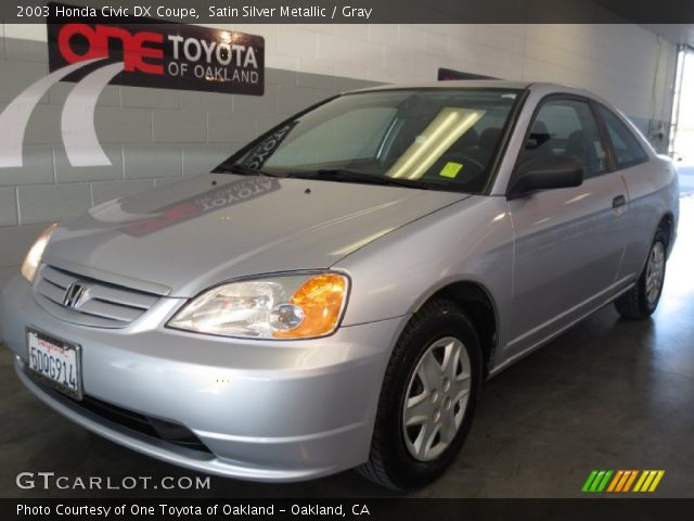 2003 Honda Civic DX Coupe in Satin Silver Metallic