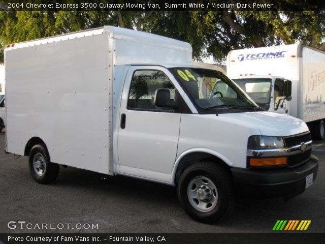 2004 Chevrolet Express 3500 Cutaway Moving Van in Summit White