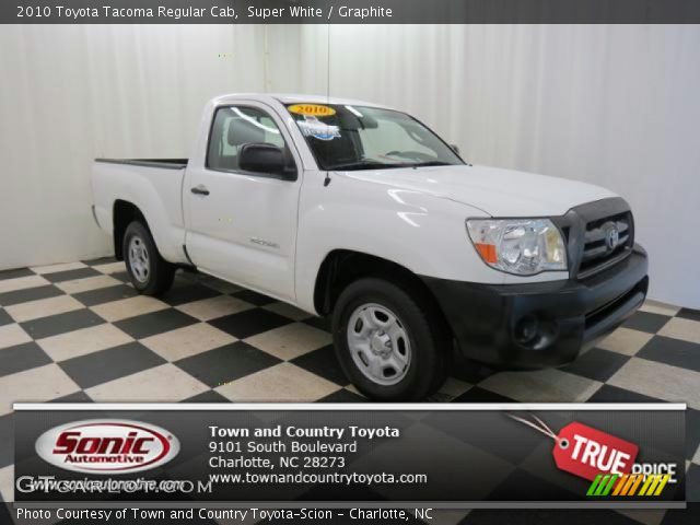 2010 Toyota Tacoma Regular Cab in Super White