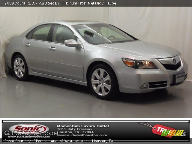 2009 Acura RL 3.7 AWD Sedan in Platinum Frost Metallic