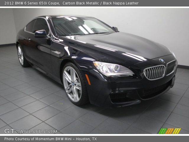 2012 BMW 6 Series 650i Coupe in Carbon Black Metallic