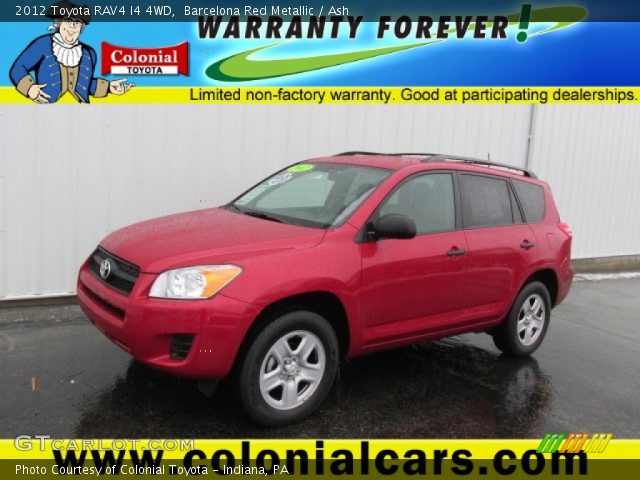 2012 Toyota RAV4 I4 4WD in Barcelona Red Metallic