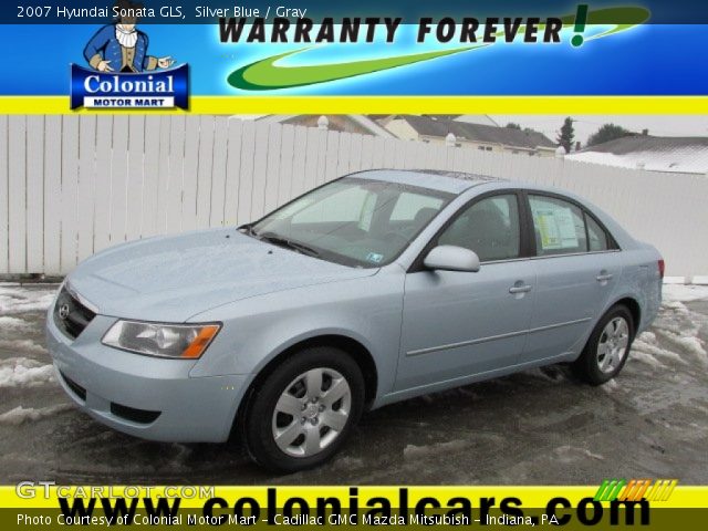 2007 Hyundai Sonata GLS in Silver Blue