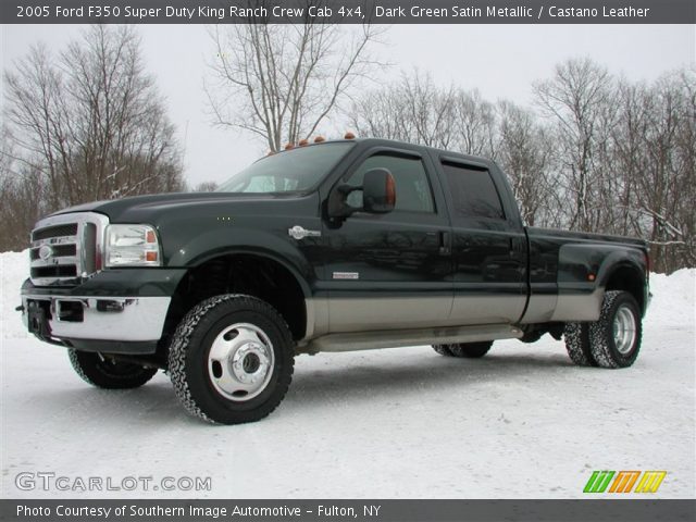 2005 Ford F350 Super Duty King Ranch Crew Cab 4x4 in Dark Green Satin Metallic