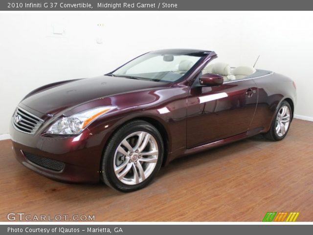 2010 Infiniti G 37 Convertible in Midnight Red Garnet
